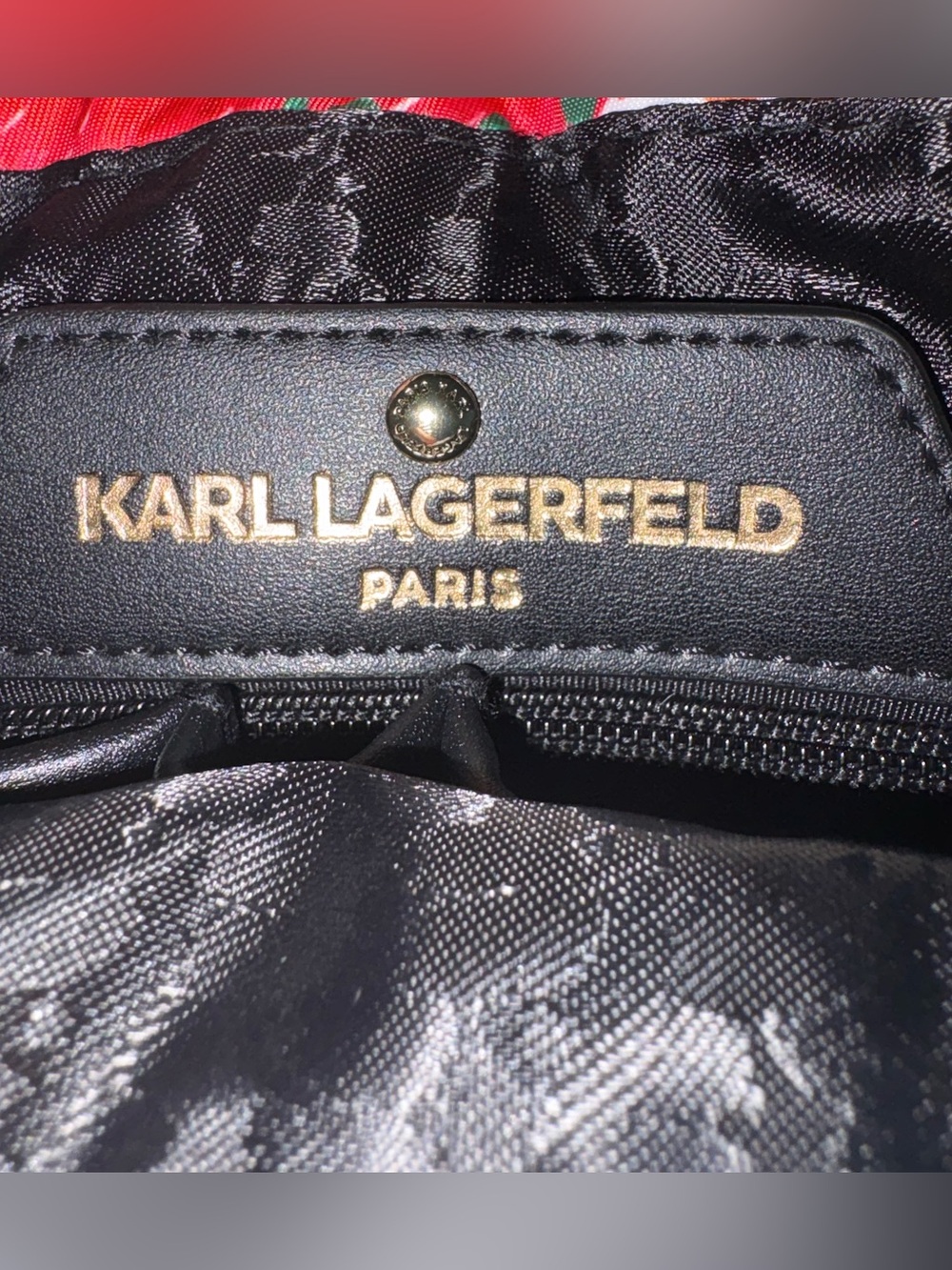 Karl Lagerfeld Cara Graffiti Messenger Crossbody Bag - Picture 12 of 13